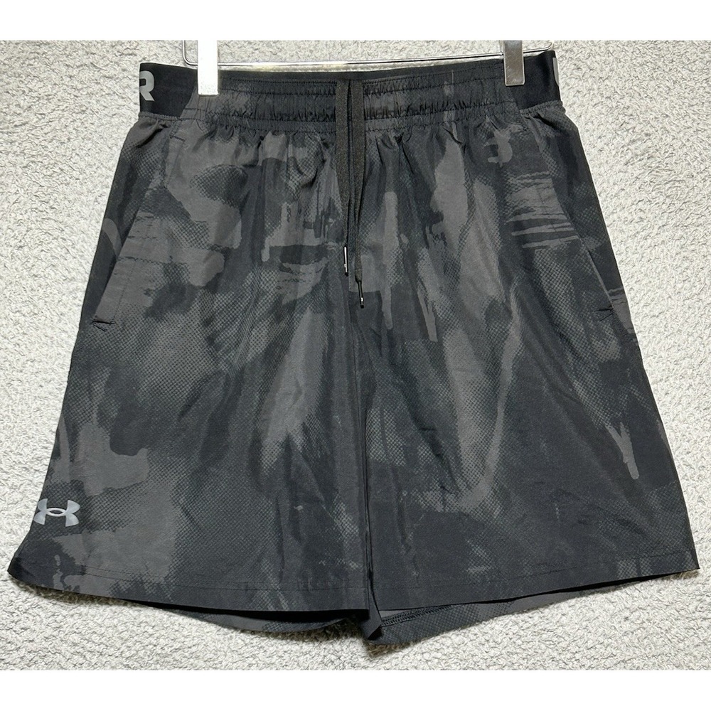 Under Armour Shorts Mens M Black‎ Launch HeatGear Fitted Athletic Running Gym